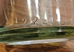 Long Neck 72 cl Green Tint Glass Wine Bottle w Cork 13.75&Prime; Tall