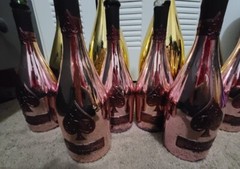 10 ACE OF SPADES ROSE (ARMAND DE BRIGNAC) 750ML EMPTY CHAMPAGNE BOTTLE No BOX