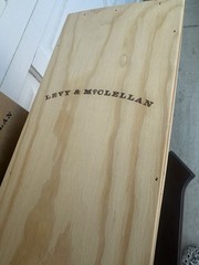 4x LEVY & MCCLELLAN 2004 Empty Wooden Boxes Napa Valley