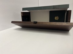 Aveleda Magnetic Folding Wooden Wine Box for Single Bottle Portugal