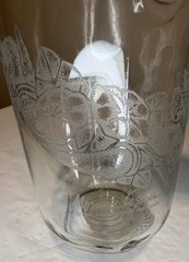 Vintage Paul Masson Norman Kosarin Wine Decanter Carafe Etched Glass Since 1852