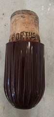 Vintage Wine World 1976 Green Glass Decanter Bottle 1.5 Litre Long Neck Handle.