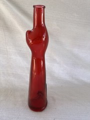 Vintage 2006 Red Happy Cat Wine Bottle 13” Empty Mosel Riesling Germany