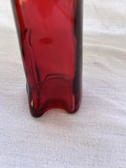 Vintage 2006 Red Happy Cat Wine Bottle 13” Empty Mosel Riesling Germany