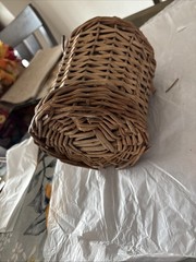 Vintage Demijohn Wicker Wine Bottle 12” Tall