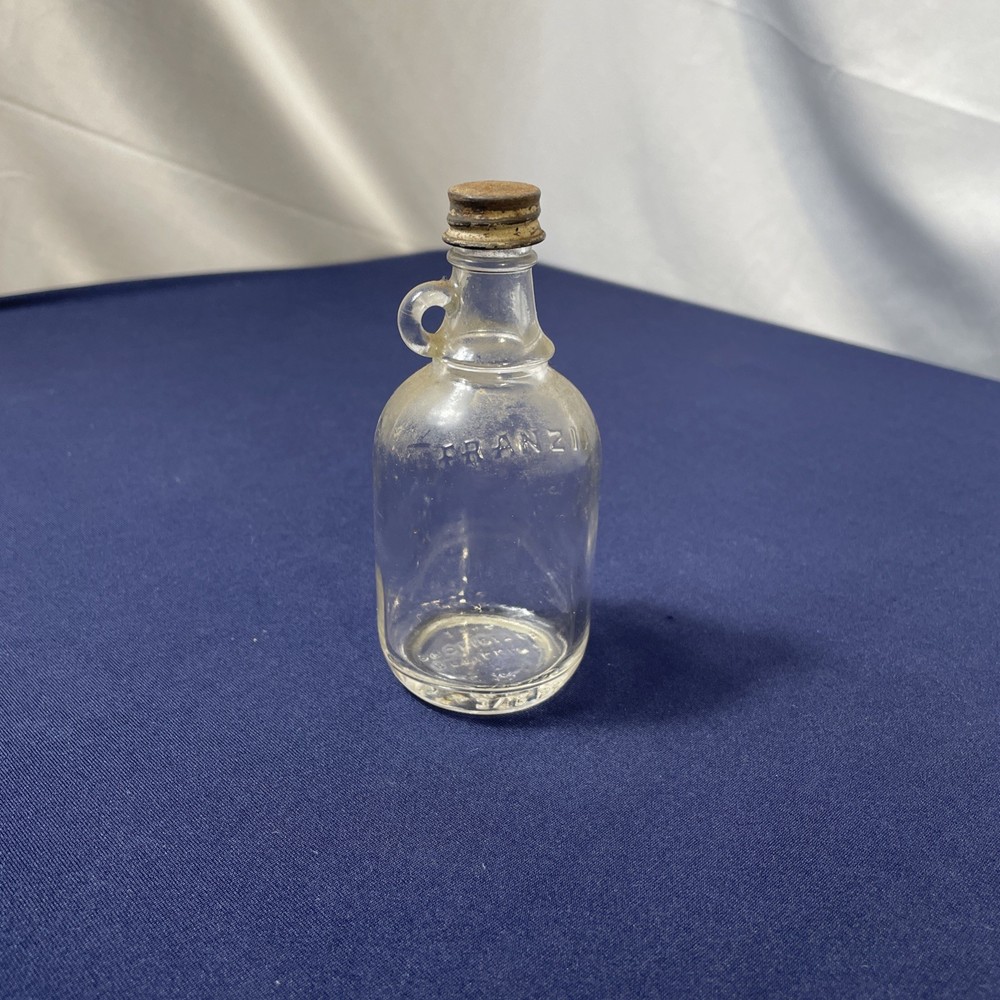 Vtg Franzia Mini Wine Bottle Jug w/ Handle 3/16 Pint Size