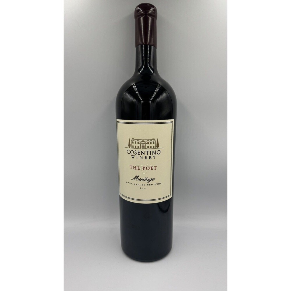 Cosentino Winery Napa Valley The Poet 3L Empty Sealed Display Bottle Engraved