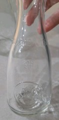 2 Bormioli Rocco Carafe Decanters 7.5&Prime; Tall 1 Quarto Litro Clear Glass Italy 8oz