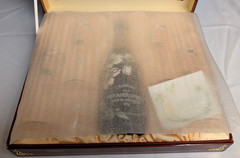 Vintage 1988 PERRIER JOUET Champagne Special Box Set w/ 4 Flutes + Empty Bottle