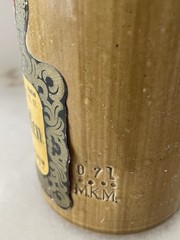 2 German Stone Wine Cocks From Beameister 1975 Gold And 1977 Green