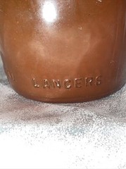 vintage Portugal Lancers Brown 9 In Wine Bottle, J.M. da Fonseca Inter., Empty