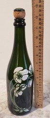 Vintage Perrier Jouet Fleur de Champagne Hand Painted Bottle Empty