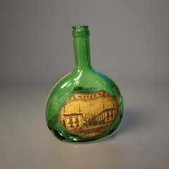 Mateus Green Glass Wine Bottle Product Of Portugal Pint And 9 Ounces No Cap