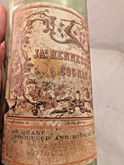 Rare Ja Hennessy Cognac Paper Labels 3 Star Early 1900&rsquo;s Liquor Bottle New York