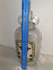 Vintage Barberton Ohio Frank Krancz Half Gallon Glass Wine Bottle