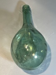 Vintage DF Vino D&rsquo;Italia Green Round Bottom Wine Bottle!!