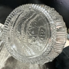 Vintage Wine/Liquor 2 Piece Glass Decanter 10.5 x 5 inches