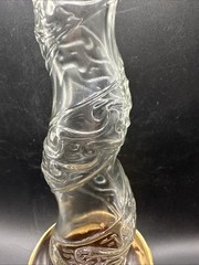 Vintage Italian Wine Bottle Bottaro Twisted Glass Neck Empty 16”