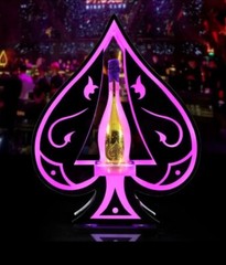 Ace of Spades Display Sign Bar Poker Room Man Cave Champagne, Vip Bottle Service