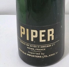 Vintage Piper-Heidsieck Extra Dry EMPTY Display Champagne Bottle 18&Prime; tall