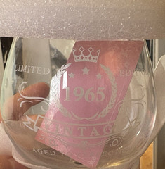 Swanfort Limited Edition Vintage Happy Birthday Wine Glass Lighten Up Life Inc.