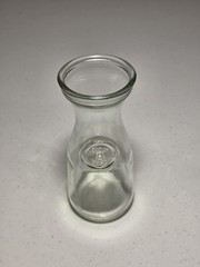 Vintage Paul Masson Glass Carafe Wine Bottle Since 1852 Embossed Decanter Vase