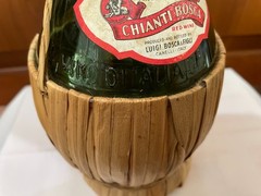 Vintage 1964 Chianti Bosca Empty Wine Bottle Italy Straw Fiasco Basket MCM Décor