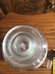 Vintage Clear Glass Pinch Decanter Bottle Wine Blown Polished Pontil 12”