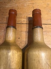 CHATEAUX PONSAC, CHATEAUX SANRENAY 19&Prime; Wood Wine Shop SIGN 1950