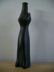 Rheinhessen Riesling 2021 Black Happy Cat Figural Bottle