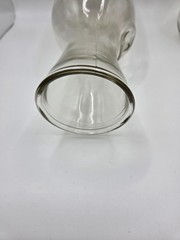 2 Vintage Paul Masson carafes/ 1 etched/1 plain marked since 1852