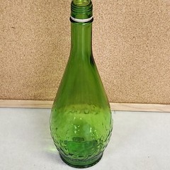 Vintage 4/5 Quart Gallo Wine Flavor Guard Bottle Embossed Grapes Green Glass