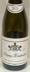 2021 DOMAINE LEFLAIVE PULIGNY-MONTRACHET WHITE WINE 750ML EMPTY BOTTLE-FRANCE