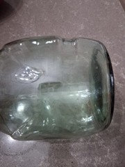 Vintage VidralaSpanish Green Glass Demijohn Wine Carboy Bottle Mold #4632