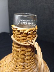 Vtg Bottle Wicker Wrapped oloroso el dorado sherry Spain Antonio Alcanta & C/48b