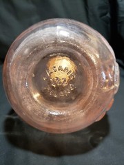 Vintage Casadis Milano Pink Jus De Fruits Pink Glass Jug Bottle Decanter 2L