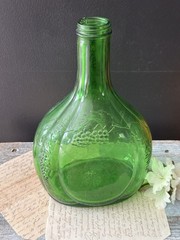Vintage Green Glass Bottle Half Gallon Wine Bisceglia Brothers Corporation