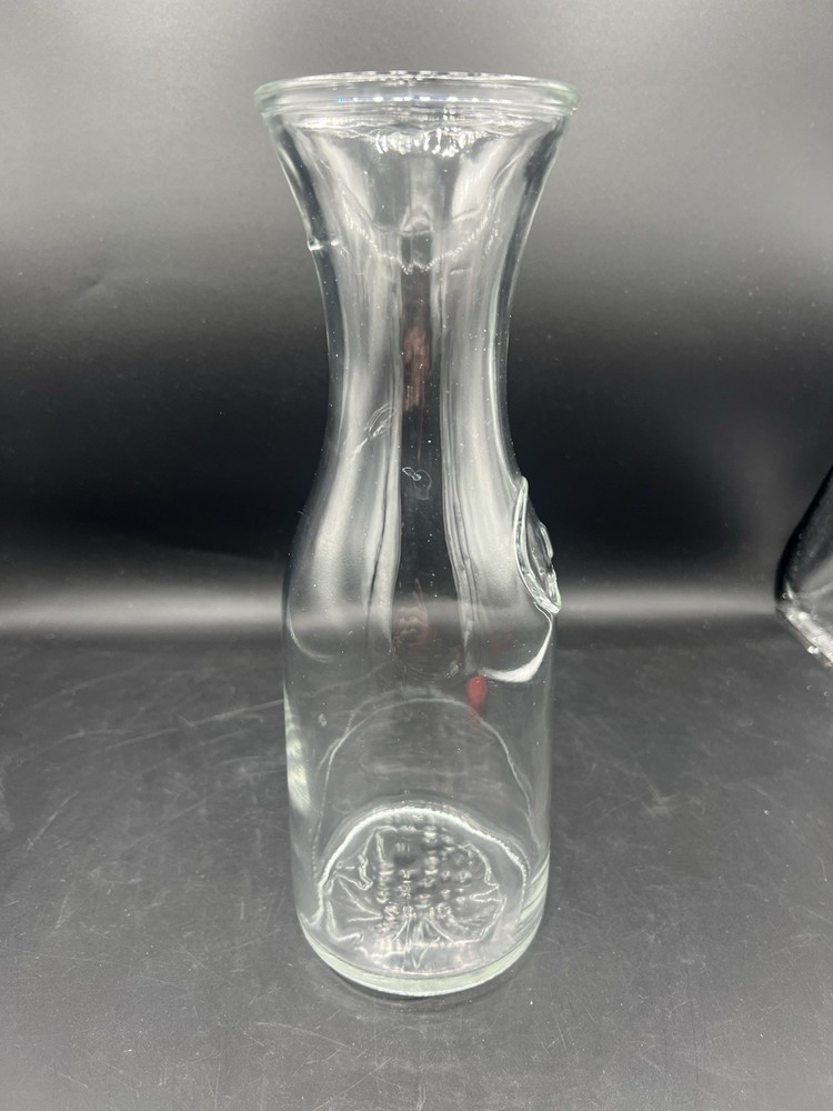 Vintage Paul Masson Clear Glass Wine Carafe Since 1852 Decanter Pitcher