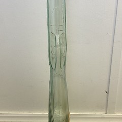 Vintage Gori Gori Chianti Rifle Bottle 3L Green Glass Italy 1960s 45.5 In Tall