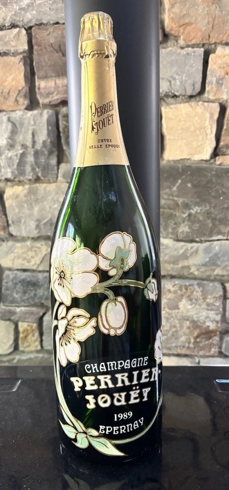 Perrier Jouet Vintage 1989 Dummy Empty Original Sealed Champagne Bottle 19.5”