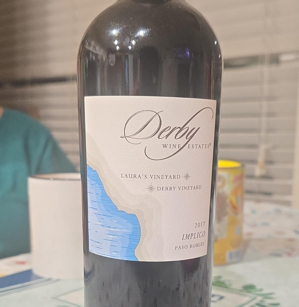 Derby Wine Estates 2017 Implico Paso Robles Dark Red Wine 750ml Bottle