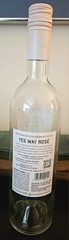 « Yes Way Rose » 2022 EMPTY Wine Bottle. France