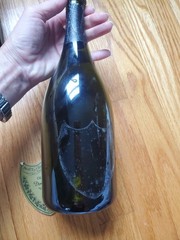 Dom Perignon Moet Champagne Display Box Vintage 1998 With Empty Bottle