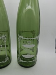 2 Green Wine Bottles With W-2068 4/5 Quarts Tall Wine Bottle