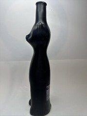 Happy Cat Frosted Opaque Black Moselland Rheinhessen Riesling Glass Bottle