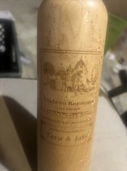 Chateau Bordeaux Grinder Wine Bottle Pepper Mill Wood 1982 Laser Etched
