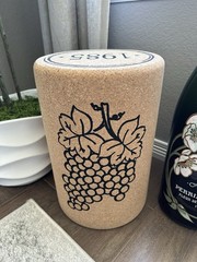 Giant ITALIA 1985 Wine Bottle Cork Decor 17”x11.5”