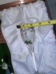 1995 Perrier Jouet Brut Fleur de Champagne Empty Bottle W/ Glasses And Box