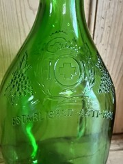 Vintage United Vintner&rsquo;s Half Gallon Green Glass Bottle Established-Asti-1881