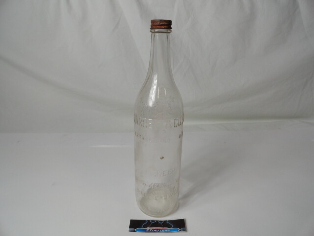 Vintage Garrett & Co Wine Bottle Pioneer American Wine Growers Embossed